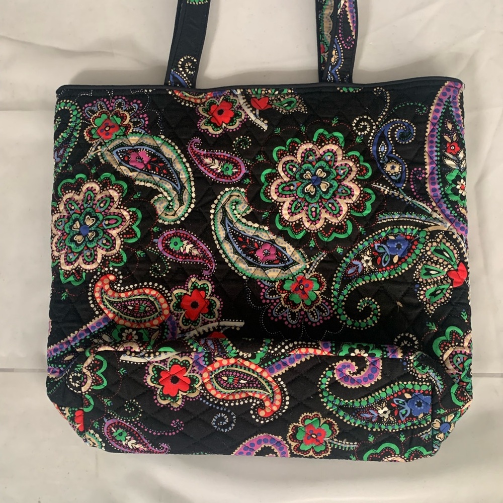 Pre Owned Women's Vera Bradley Kiev Paisley Tote Bag Stylish Practical Fashion - Picture 7 of 16